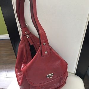 DANIER LEATHER RED BACKPACK